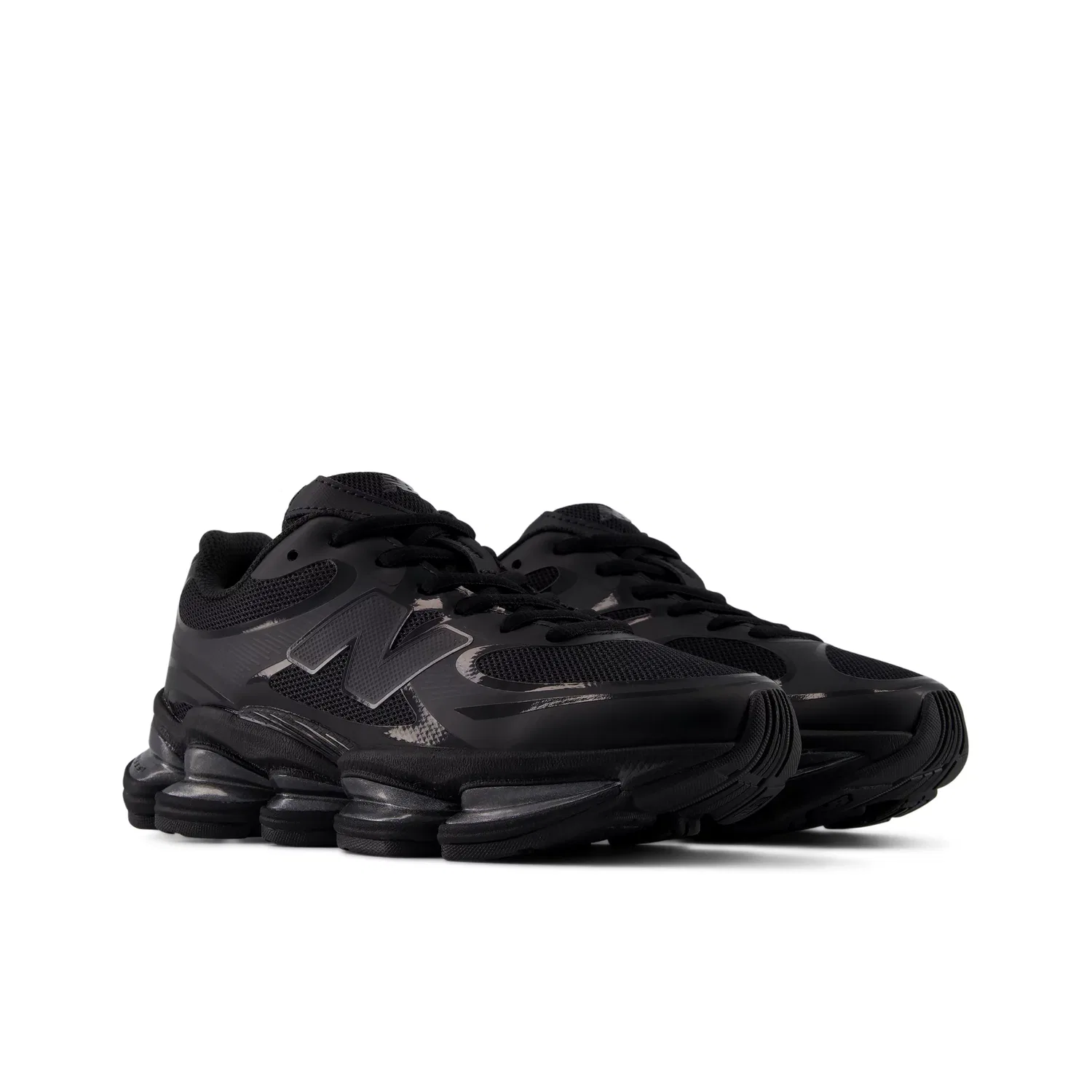 Детские кроссовки с шнуровкой 2000 Lace New Balance, Black — фото 2