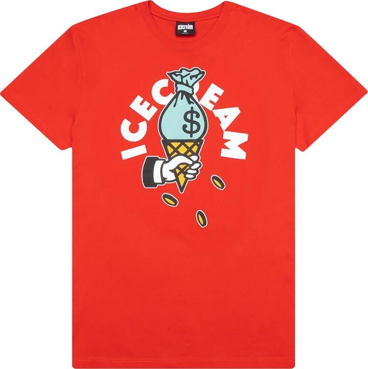

Футболка Icecream Cash Rules Short-Sleeve Tee 'Red', красный