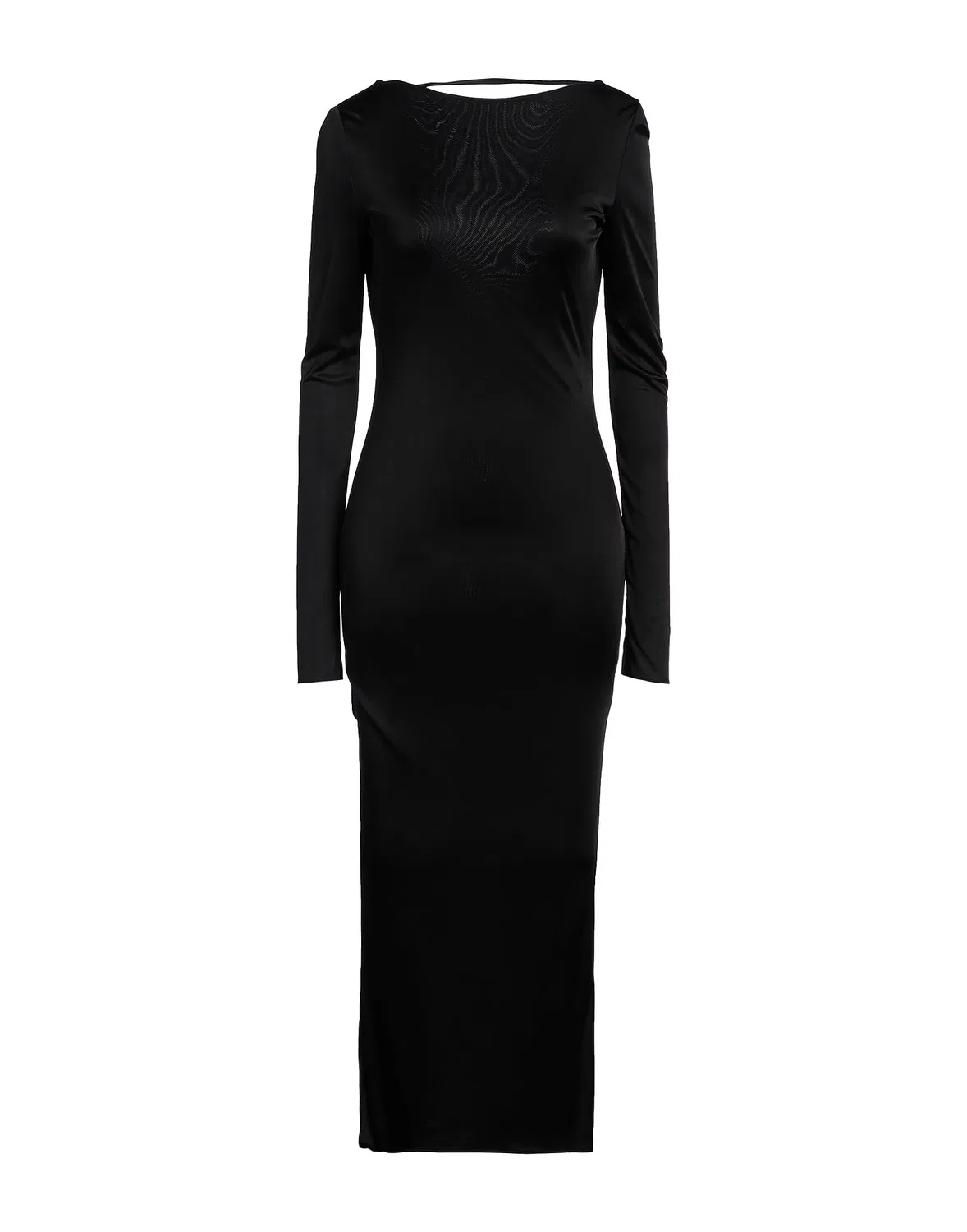 Женское платье из вискозы с открытой спиной Versace, черный