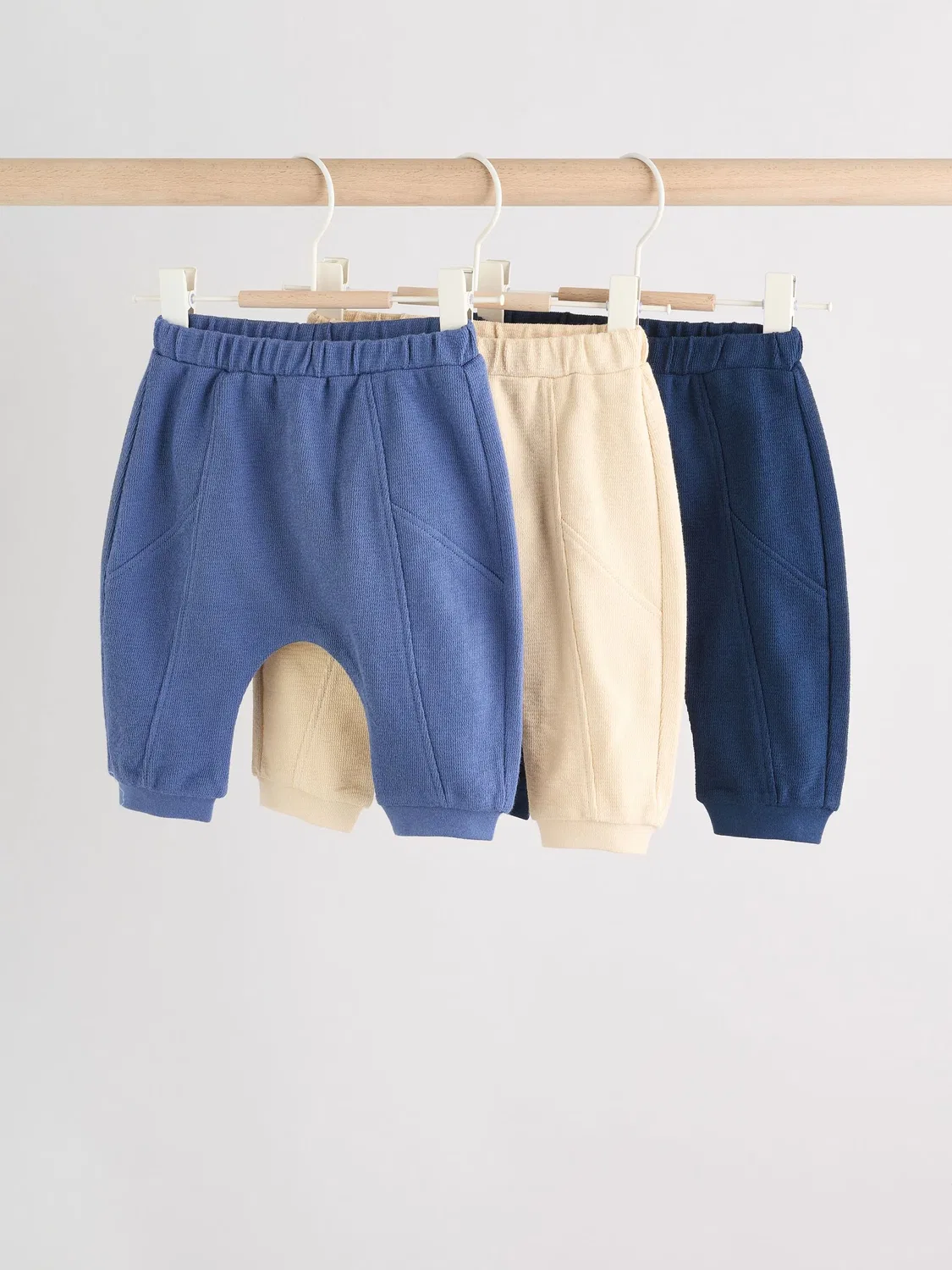 Джоггеры детские 3 шт, Baby 3 Pack Next, синий/нейтральный
