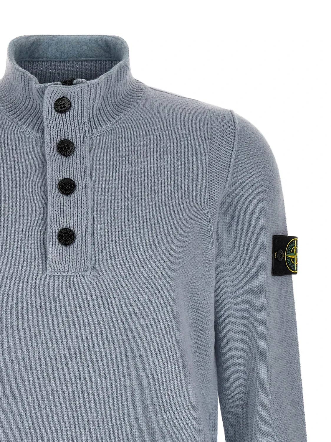 Свитер модели Stone Island, голубой — фото 3