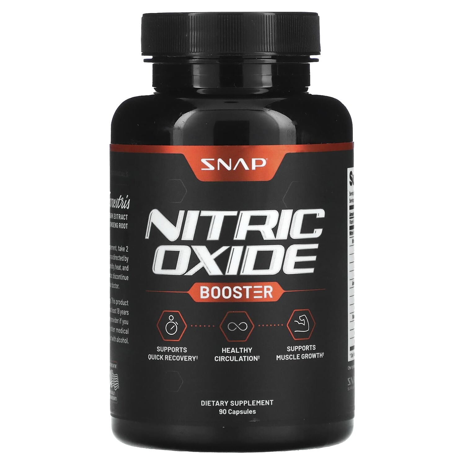 

Усилитель Оксида Азота Snap Supplements, 90 капсул