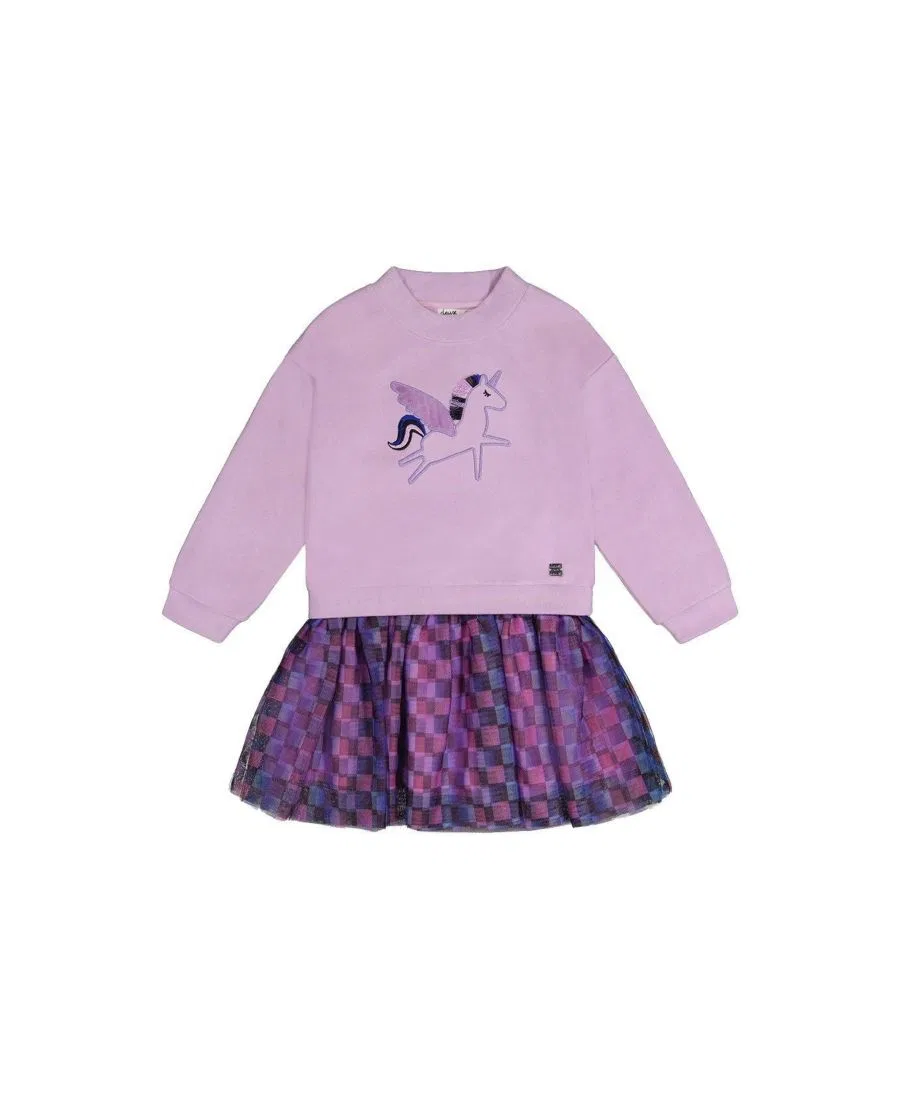 Платье из биматериала Stardust Unicorn Deux par Deux, Violet
