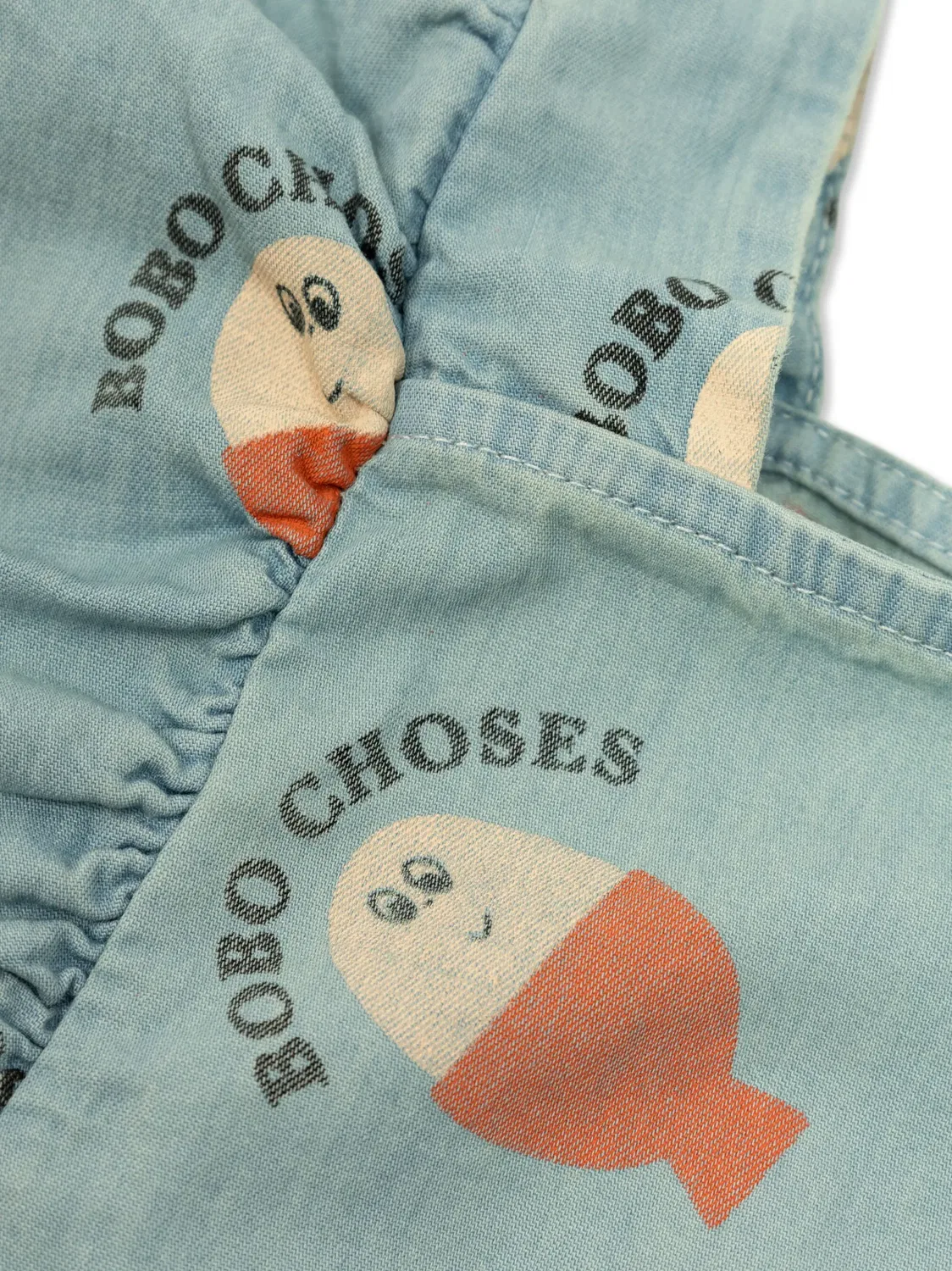 Платье из 100% хлопка Bobo Choses, синий — фото 2