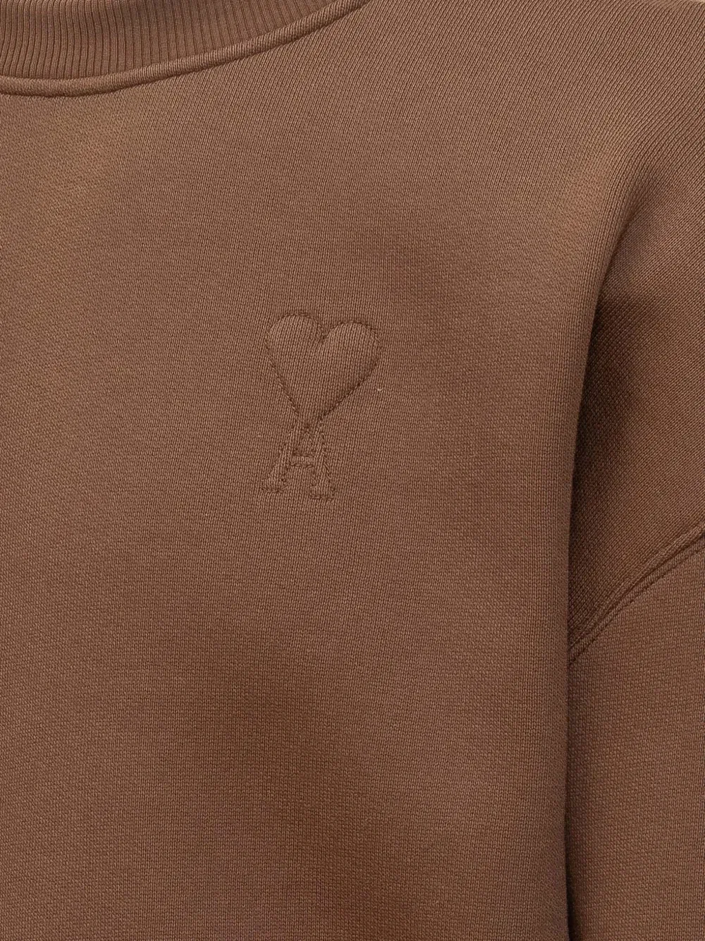 Толстовка Ami de Coeur AMI Paris, коричневый — фото 4