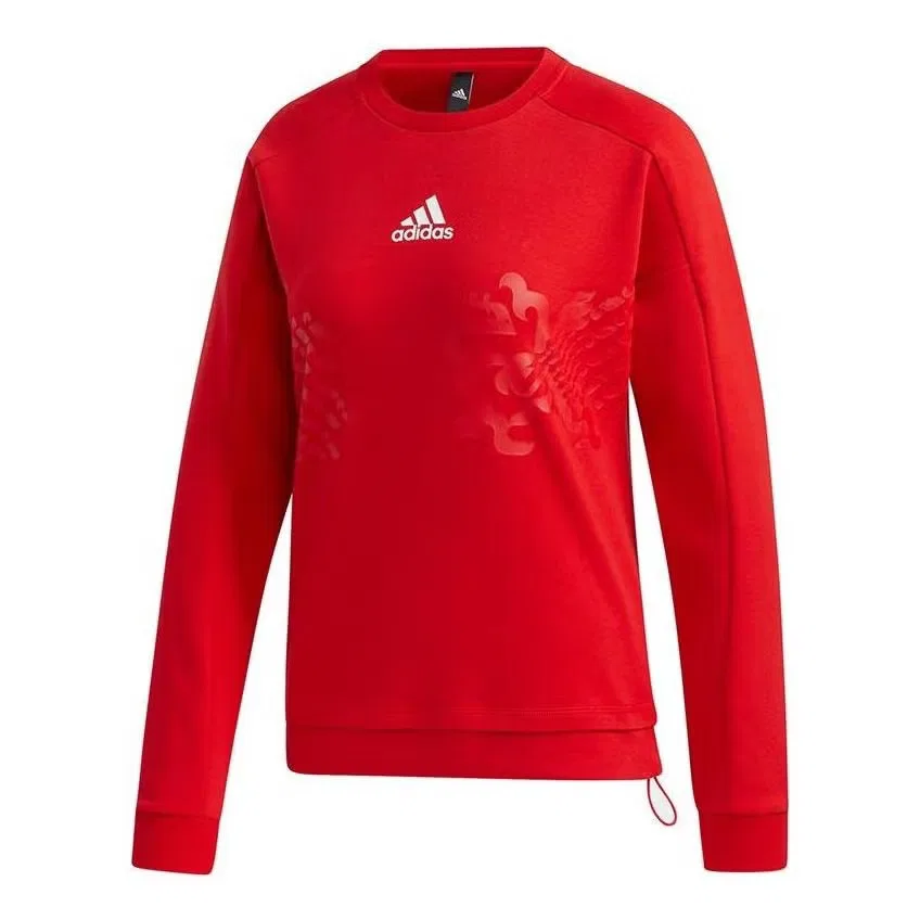Свитшот с принтом CNY Adidas, красный