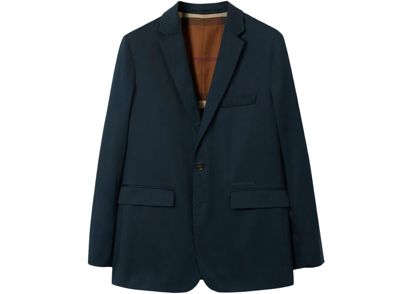 Мужской блейзер с вырезным воротником Burberry, Navy