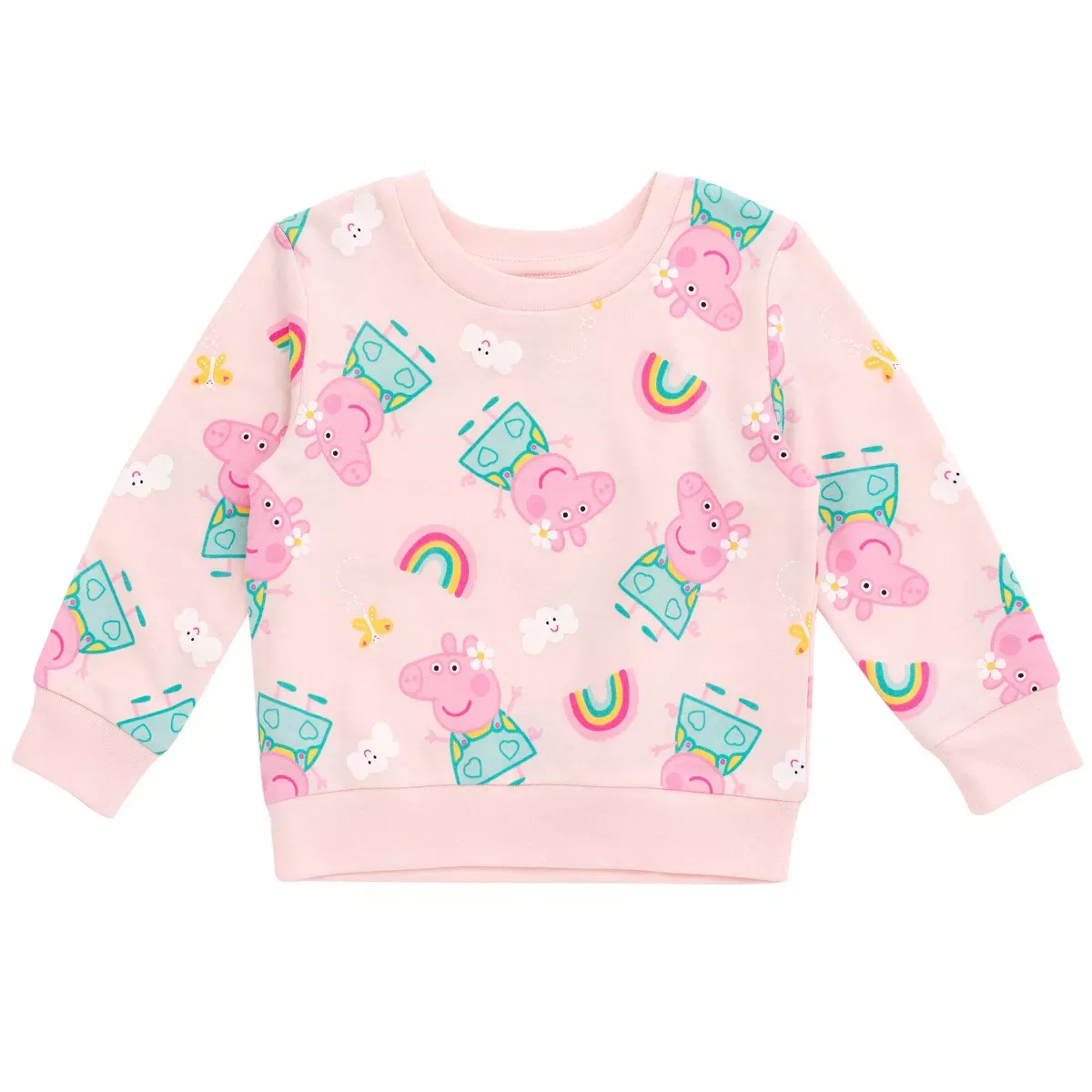 Детский свитшот для девочек с принтом Peppa Pig French Terry Sweatshirt Peppa Pig, Pink