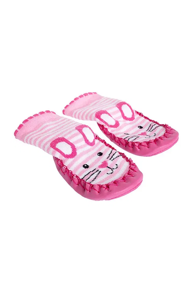 Детские носки для девочек с принтом Hellobaby, Light Pink Ebebek Hello Baby — фото 3