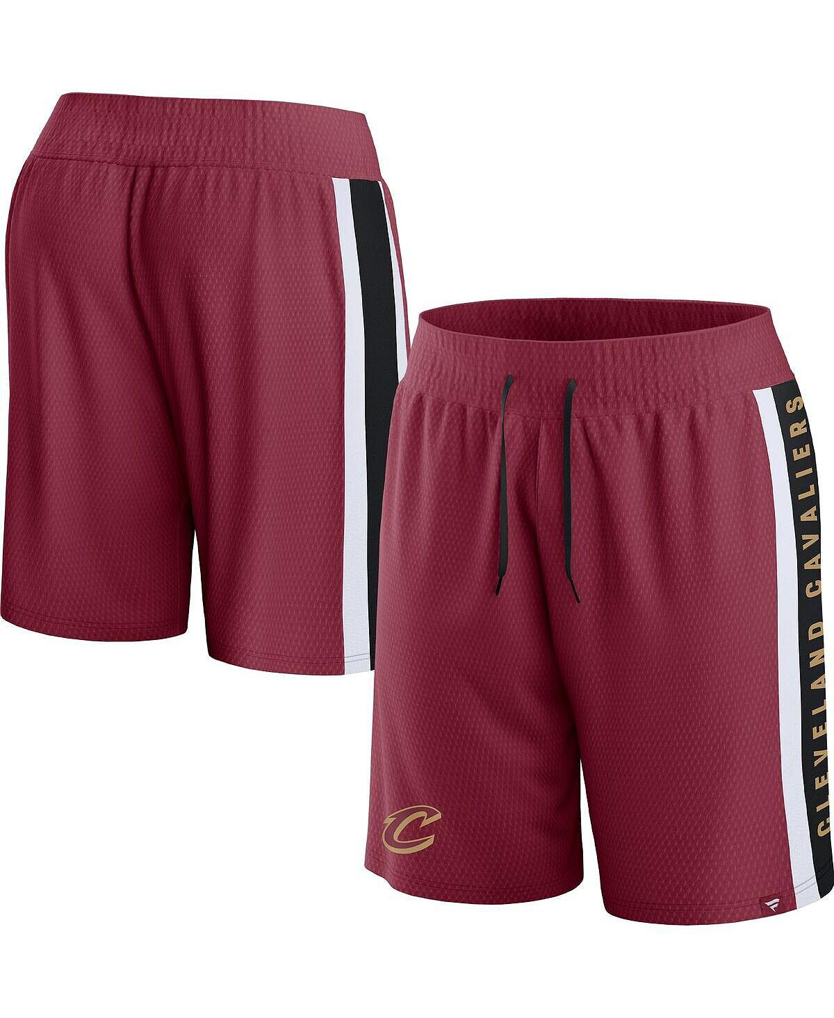 

Мужские фирменные сетчатые шорты wine cleveland cavaliers referee iconic team Fanatics