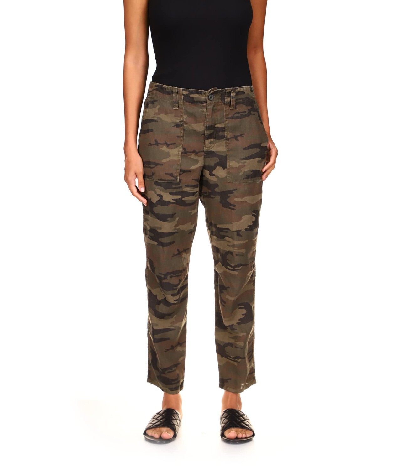 

Брюки Sanctuary, Everyday Linen Pants, Коричневый, Брюки Sanctuary, Everyday Linen Pants