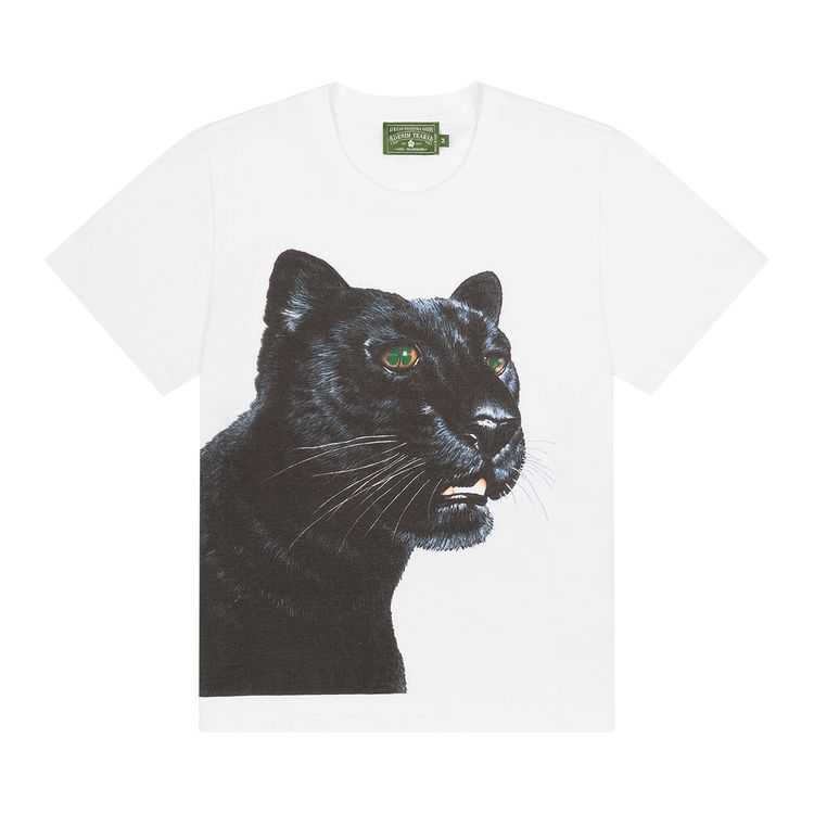 

Футболка Denim Tears Green Eyed Panther Tee 'White', белый