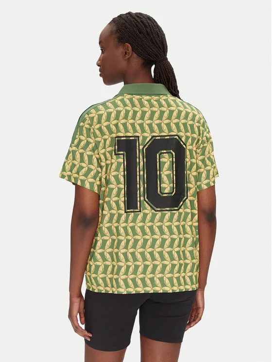 Футболка loose fit FARM Rio Adidas, зеленый — фото 3