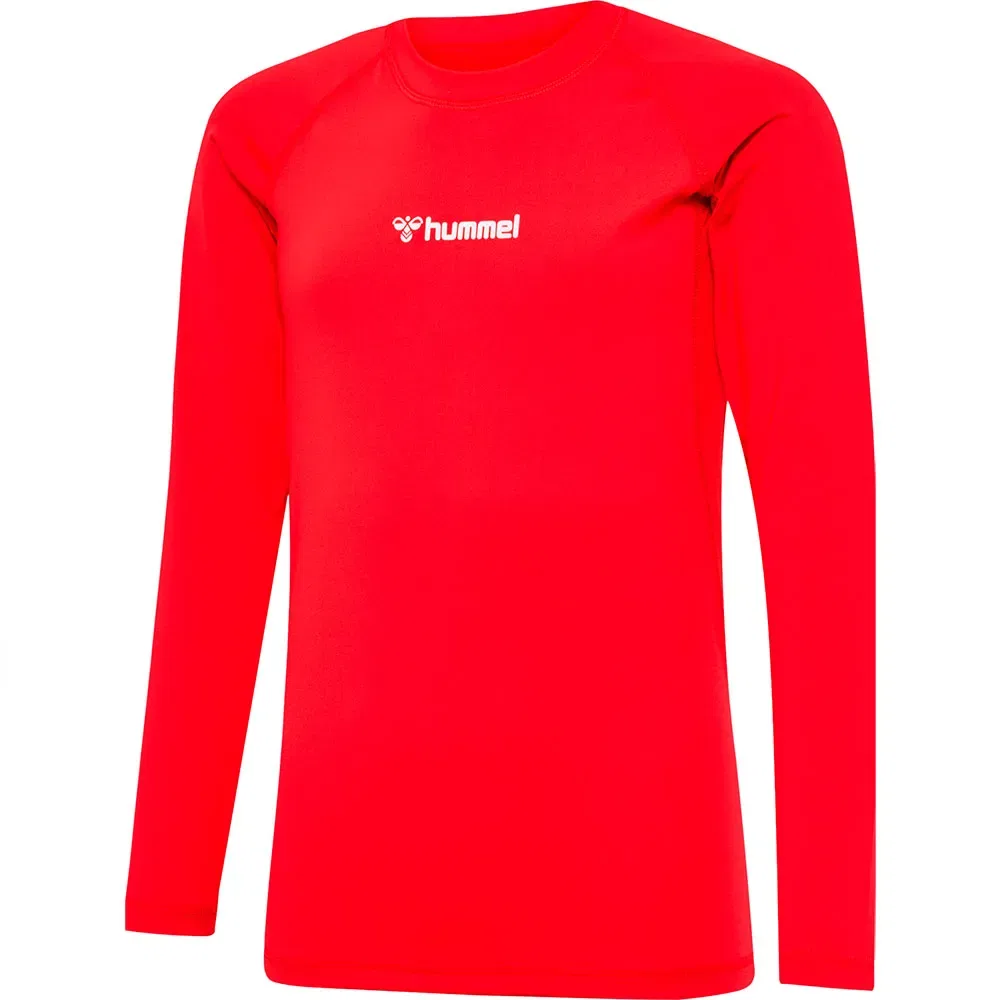 Детская футболка с длинным рукавом hmlBL PERFORMANCE TEE L/S Hummel, Red — фото 3