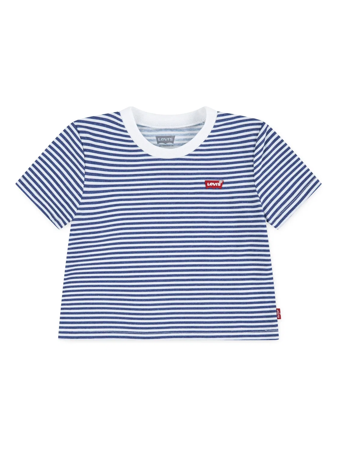 Футболка с коротким рукавом Levi's Mini Batwing в полоску, синяя