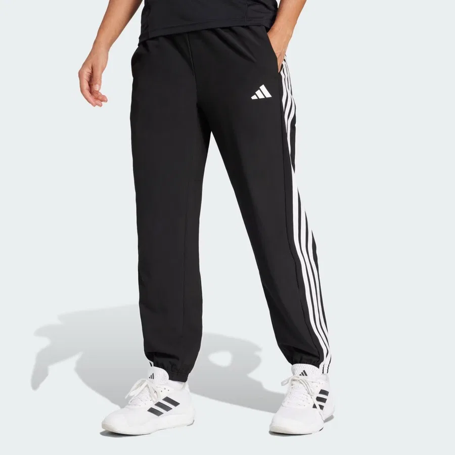 Спортивные брюки с зауженным низом Train Essentials 3-Stripes adidas, Черный
