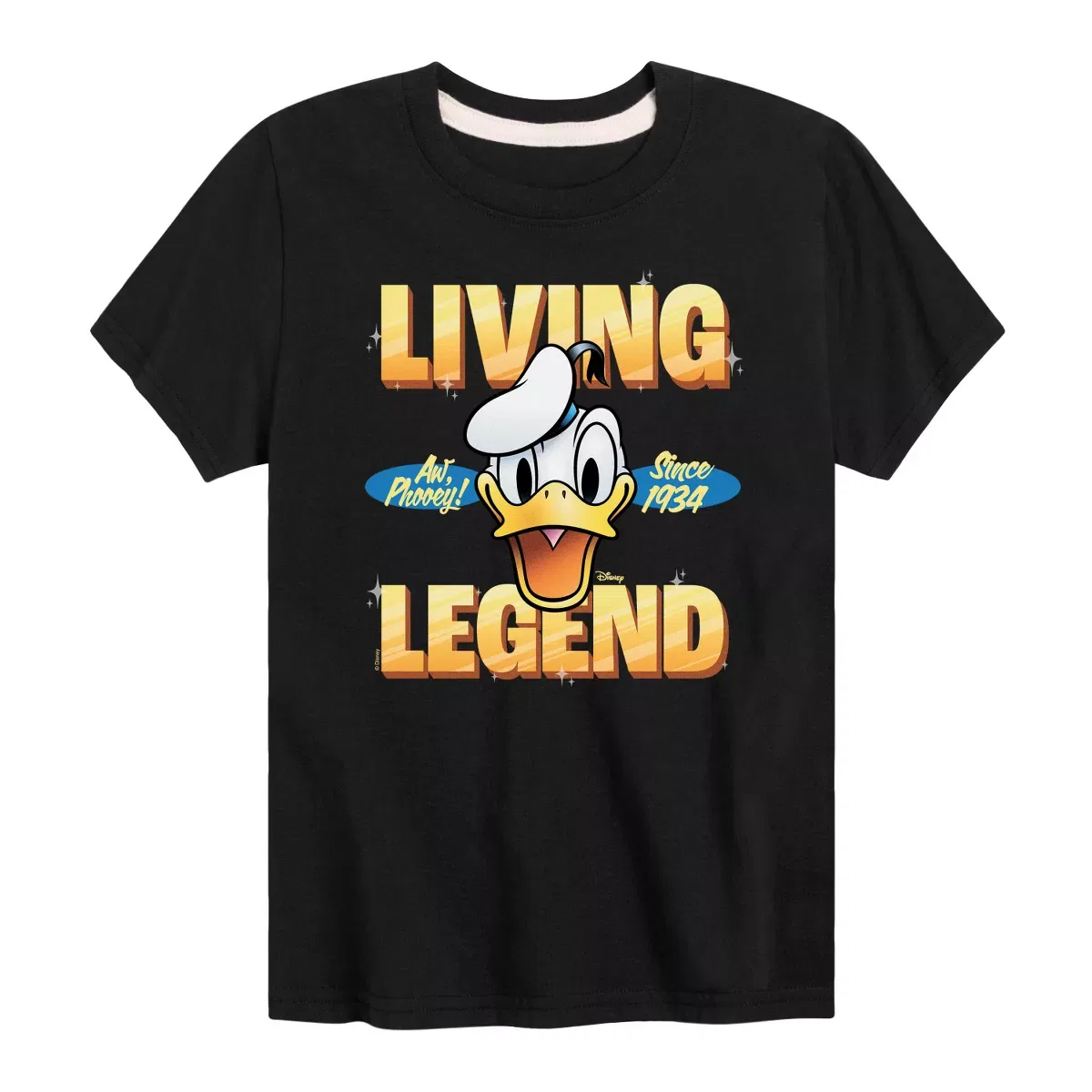 Детская футболка с принтом Living Legend 1934 Disney, Black