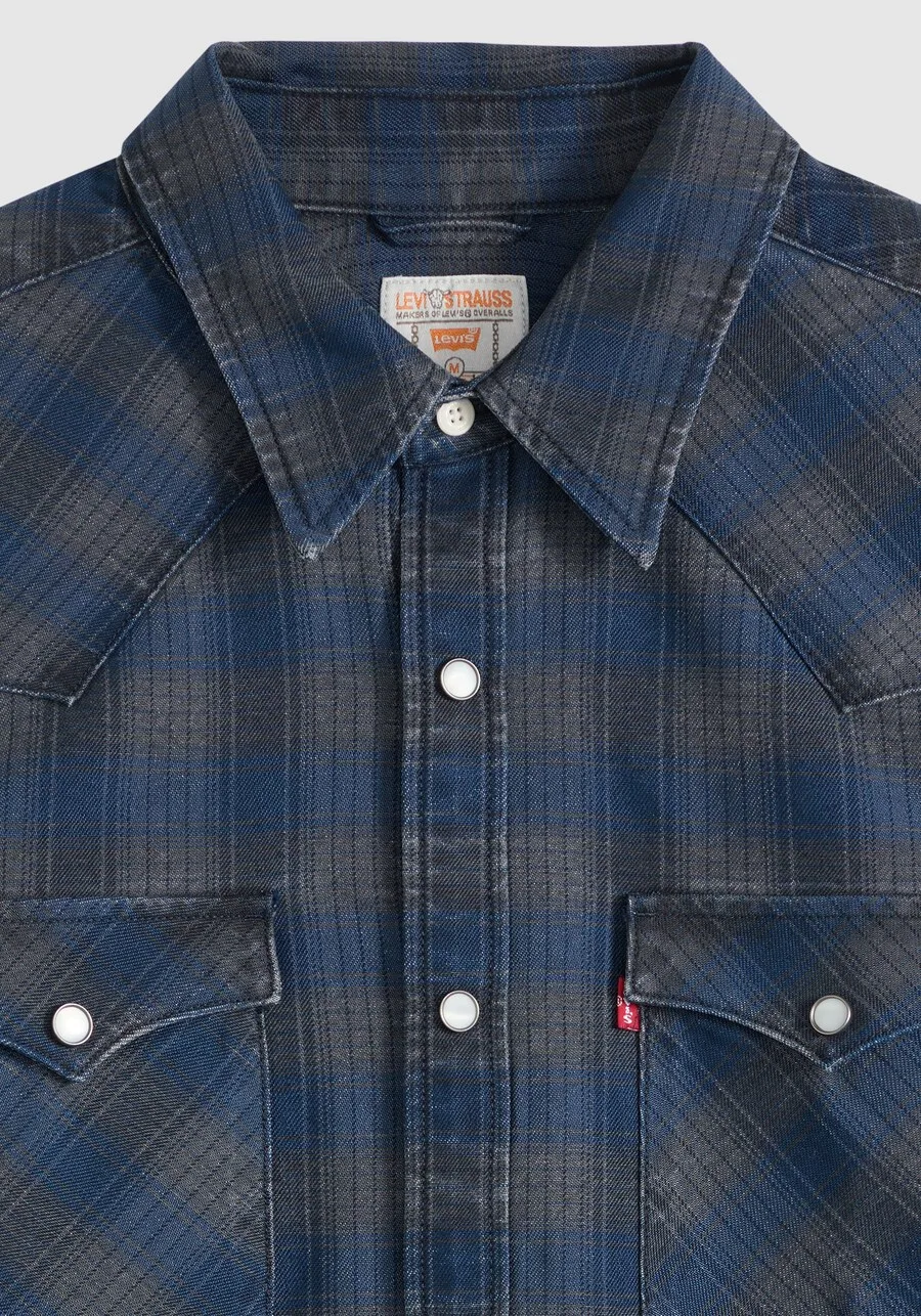 Рубашка LEVI'S Regular fit на пуговицах, цвет морской синий — фото 3