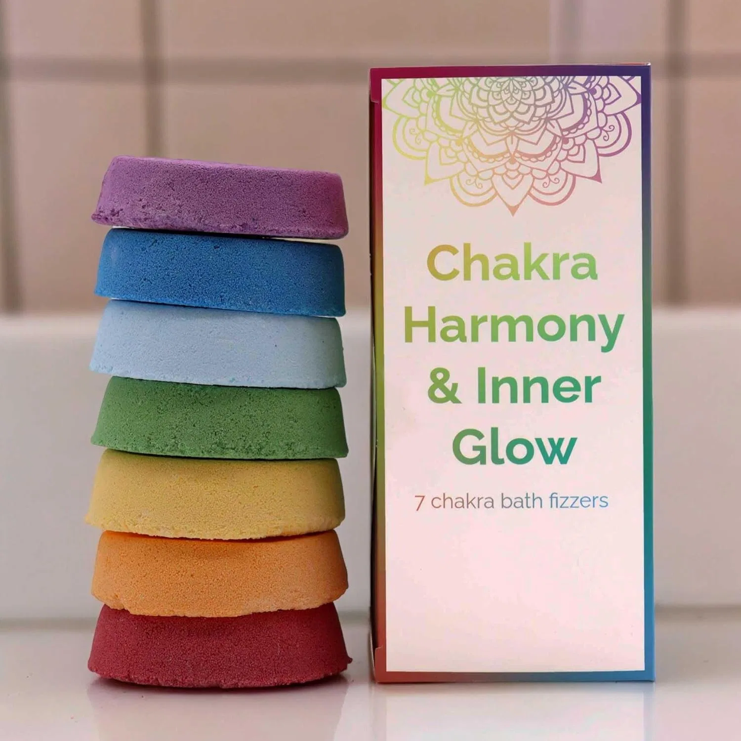 Бомбочки для ванны Chakra, набор 7 шт, Ancient Wisdom — фото 4