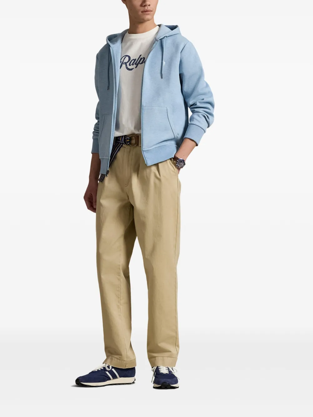 Худи на молнии POLO RALPH LAUREN, синий — фото 2