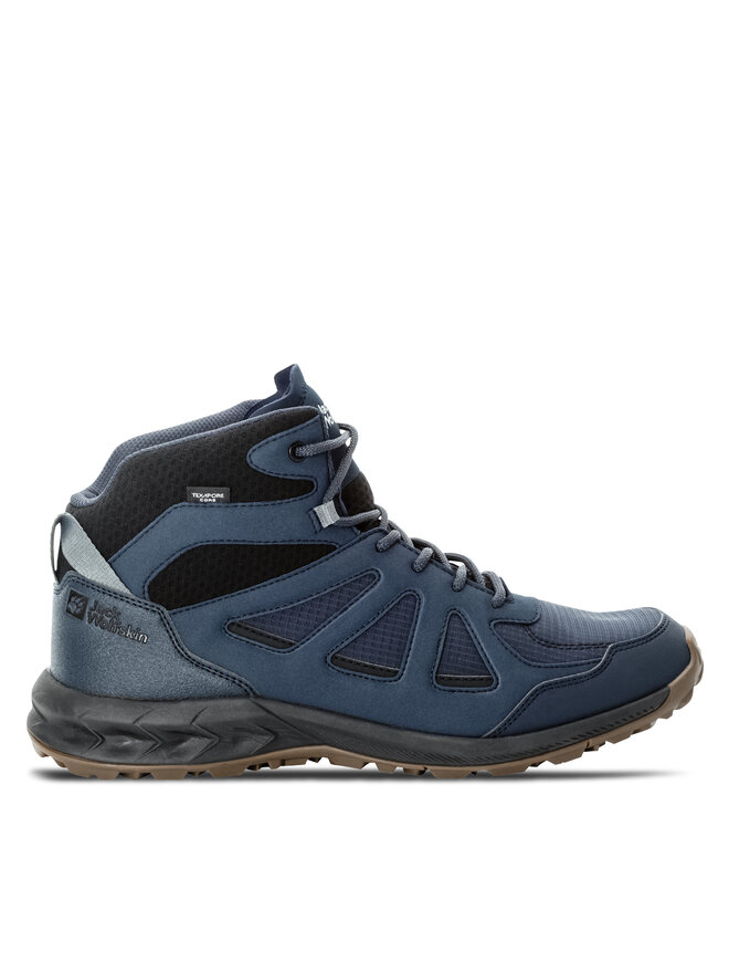

Треккинговые кроссовки Woodland 2 Texapore Mid M 4051261 Jack Wolfskin, синий