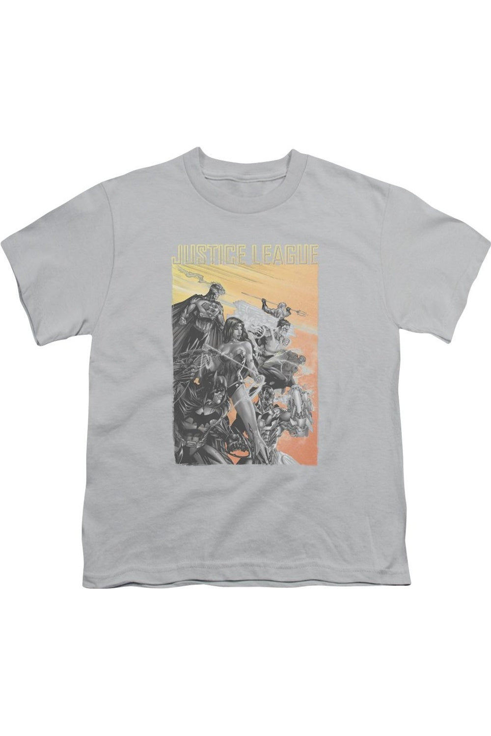 

Футболка с коротким рукавом для подростков "Лига справедливости Америки: Красный рассвет" Gildan