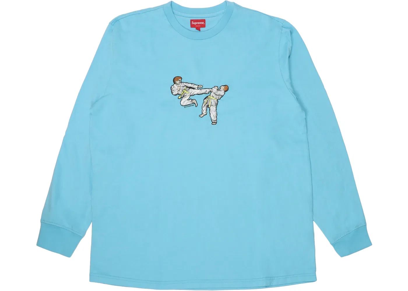 Мужская футболка с принтом Karate Tee Supreme, цвет Light Blue