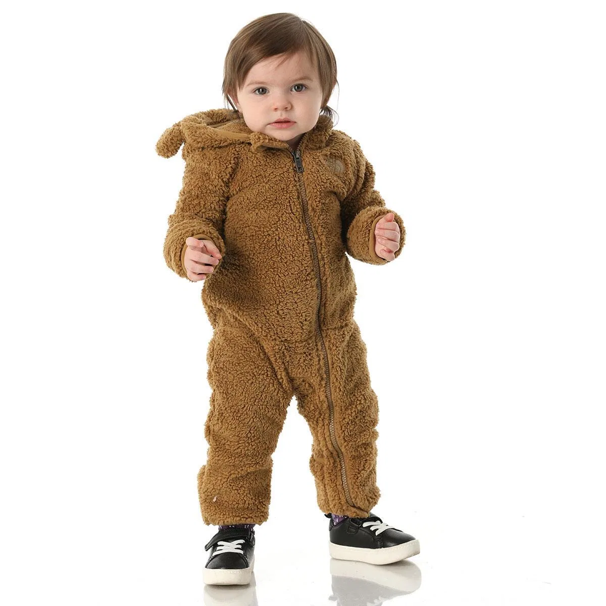 Детский комбинезон с капюшоном и ушками The North Face, Utility Brown
