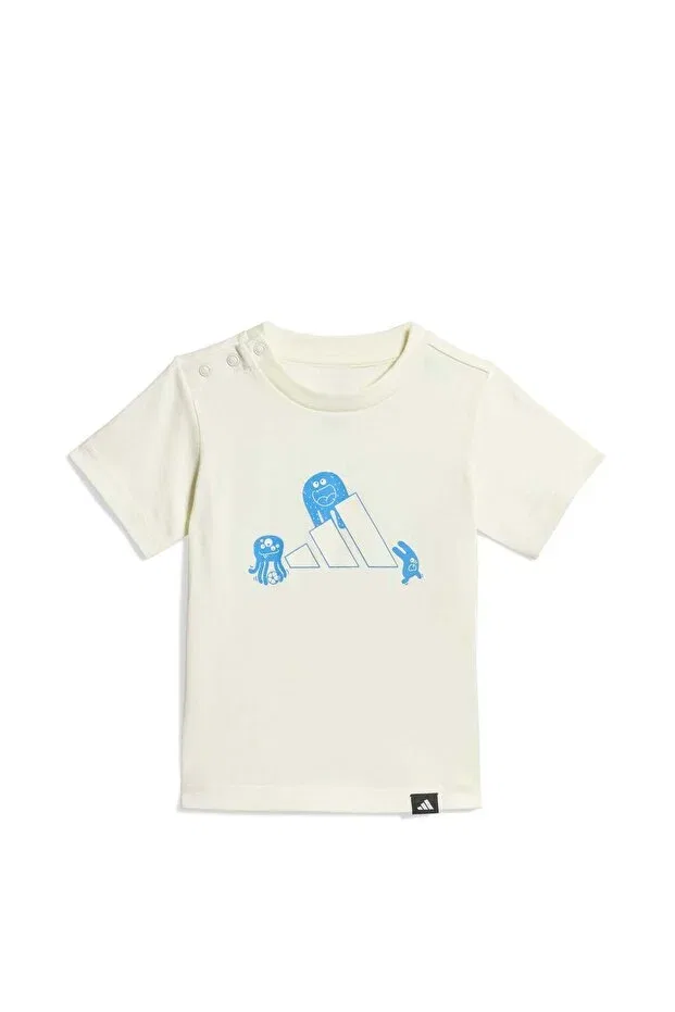 Детская футболка для мальчиков хлопковая Adidas, White