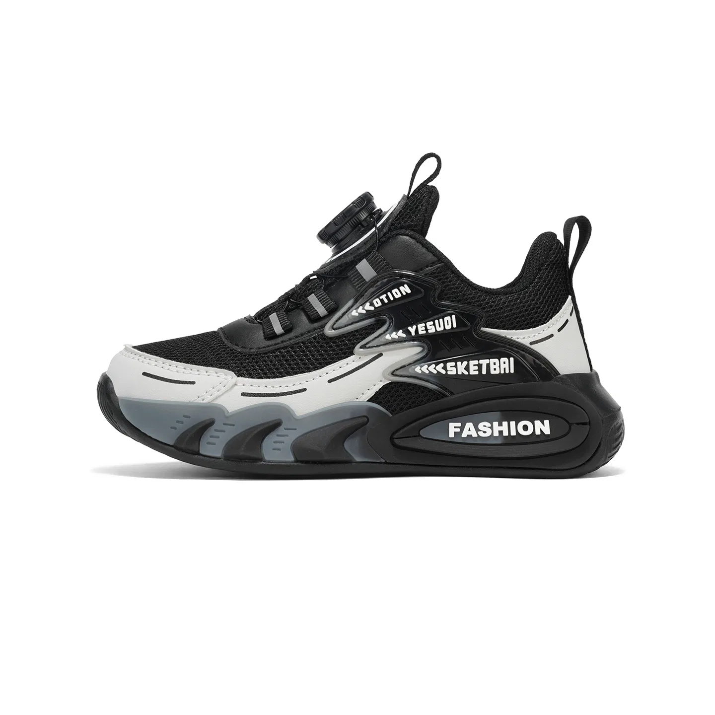 Детские кеды с принтом VENICEW, Black Gray