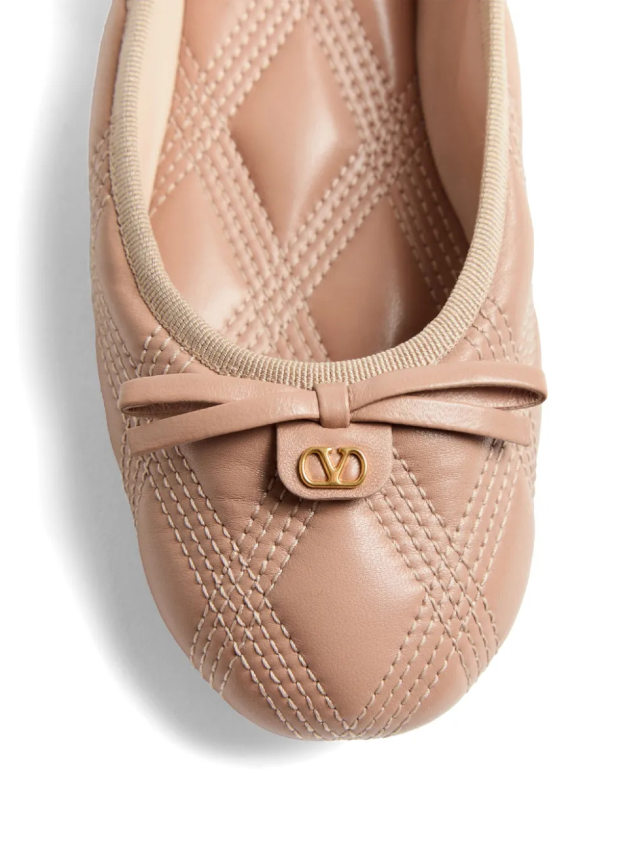 Балетки VLogo Signature Valentino Garavani, розовый — фото 4