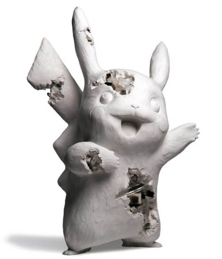 

Фигурка Daniel Arsham x Pokemon Crystalized Pikachu Future Relic, белый