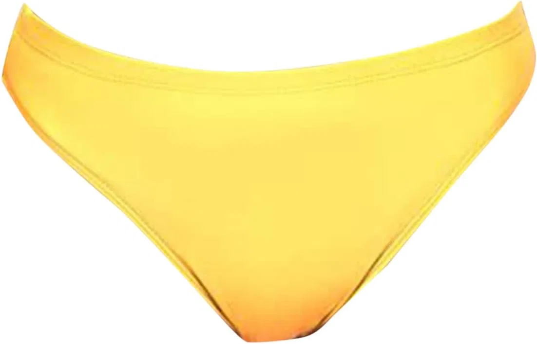 Женские плавательные трусы классические комфортные Solid, Yellow — фото 4
