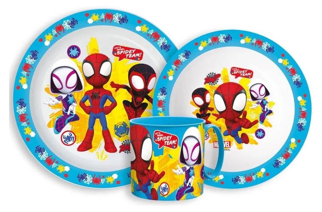 Детский набор посуды из 3 предметов Spiderman Spidey Team, 0.265 л