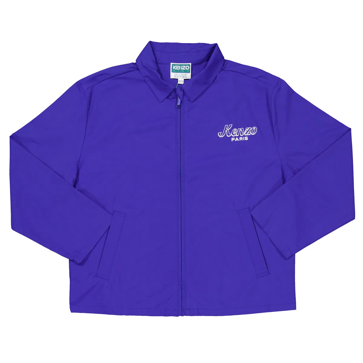 Куртка-бомбер с вышивкой Kids Logo Embroidered Varsity Jacket Kenzo, Slate Blue
