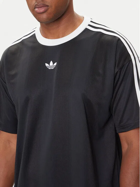 Футболка loose fit adicolor Jacquard Adidas, черный — фото 4