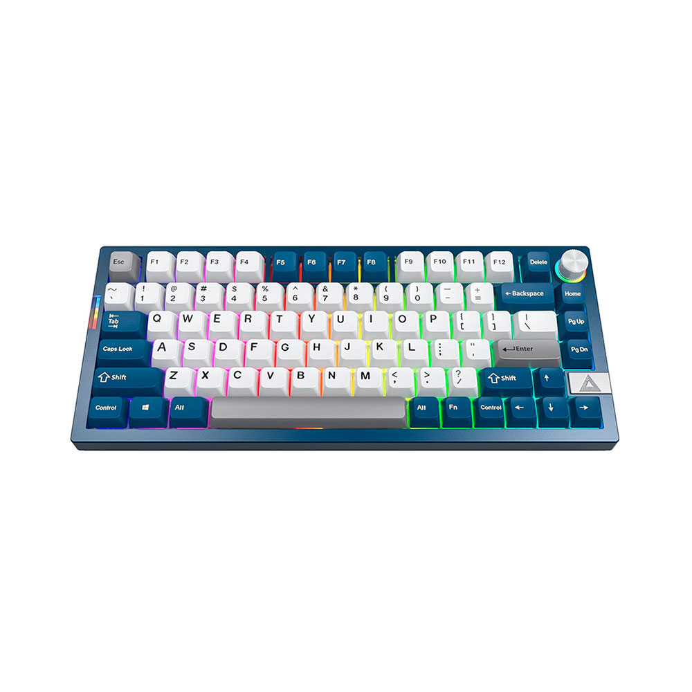 

Игровая беспроводная клавиатура MONTECH MKey PRO TKL, Yellow Switch, синий/белый, английская раскладка
