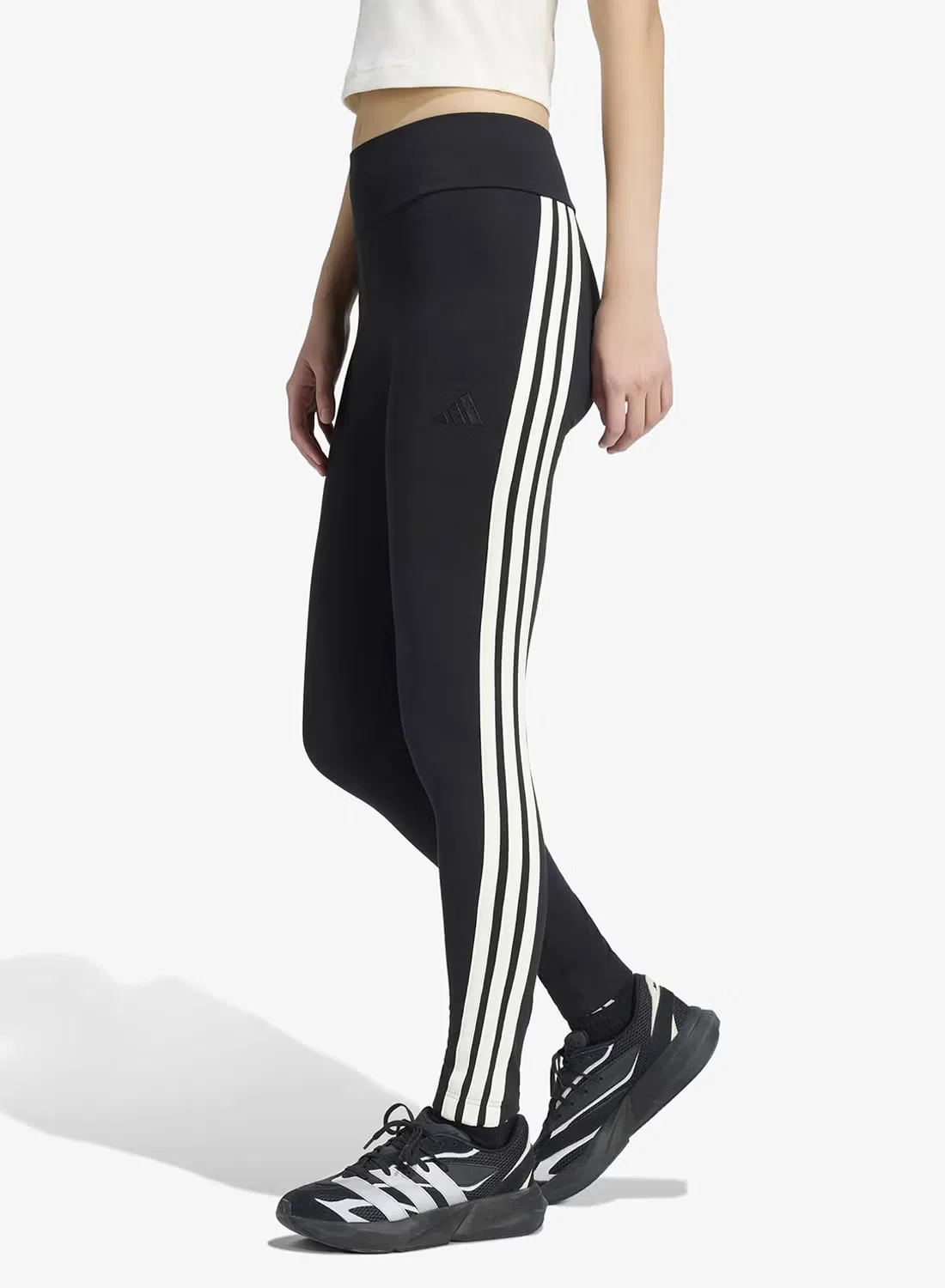 Леггинсы облегающие 3-Stripes Adidas, черный