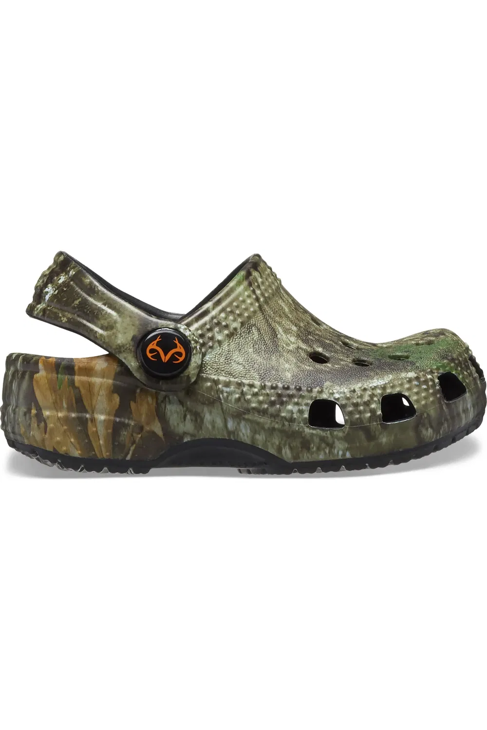 Детские сабо водонепроницаемые из Croslite x Realtree APX Classic Clog CROCS, Green Multi — фото 2