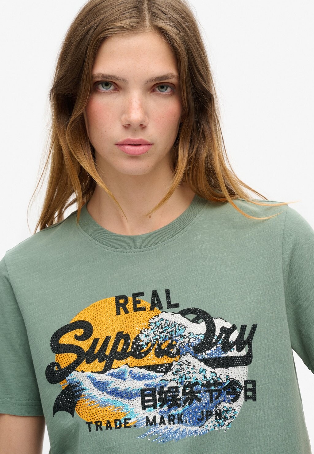 

Футболка с принтом TOKYO VINTAGE LOGO GRAPHIC Superdry, зеленый