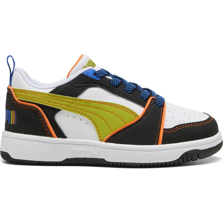 Кроссовки повседневные с длинным шнурком Rebound V6 Puma, Бело-желтый
