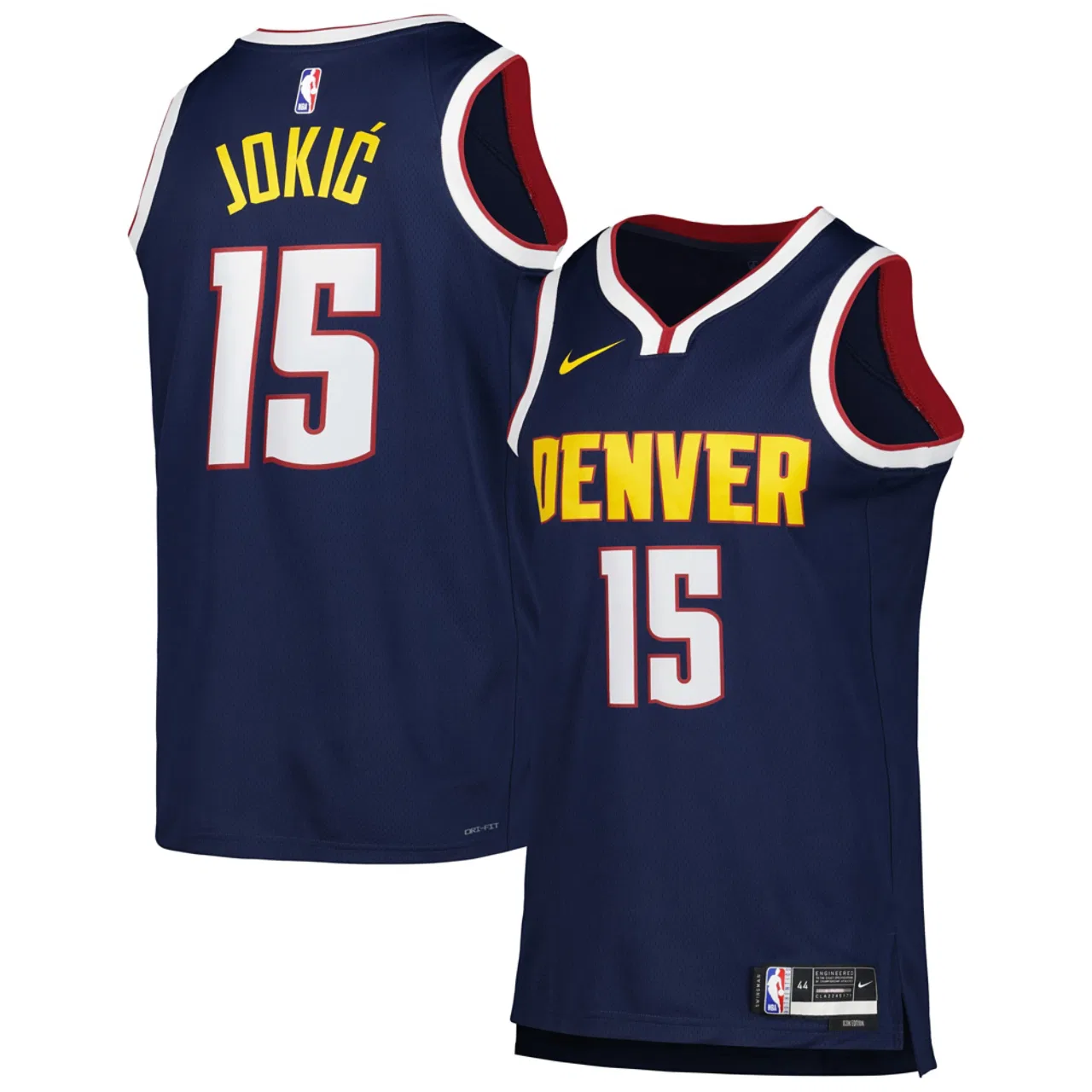 Мужская баскетбольная джерси Денвер Наггетс Dri-FIT Swingman Nike, синий/красный