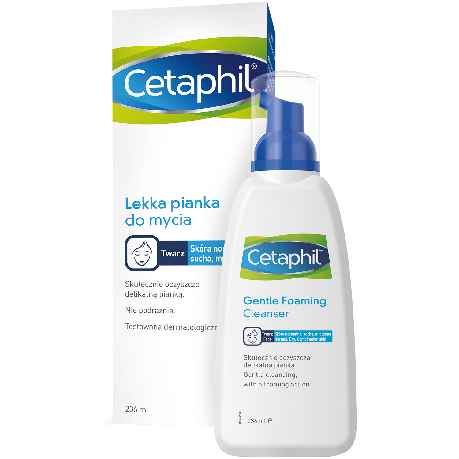 Cetaphil легкая пенка для умывания лица, 236 мл - фото