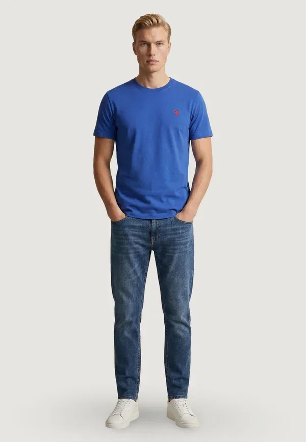 Футболка хлопковая Mick-basic U.S. Polo Assn., light-blue, светло-голубой — фото 2