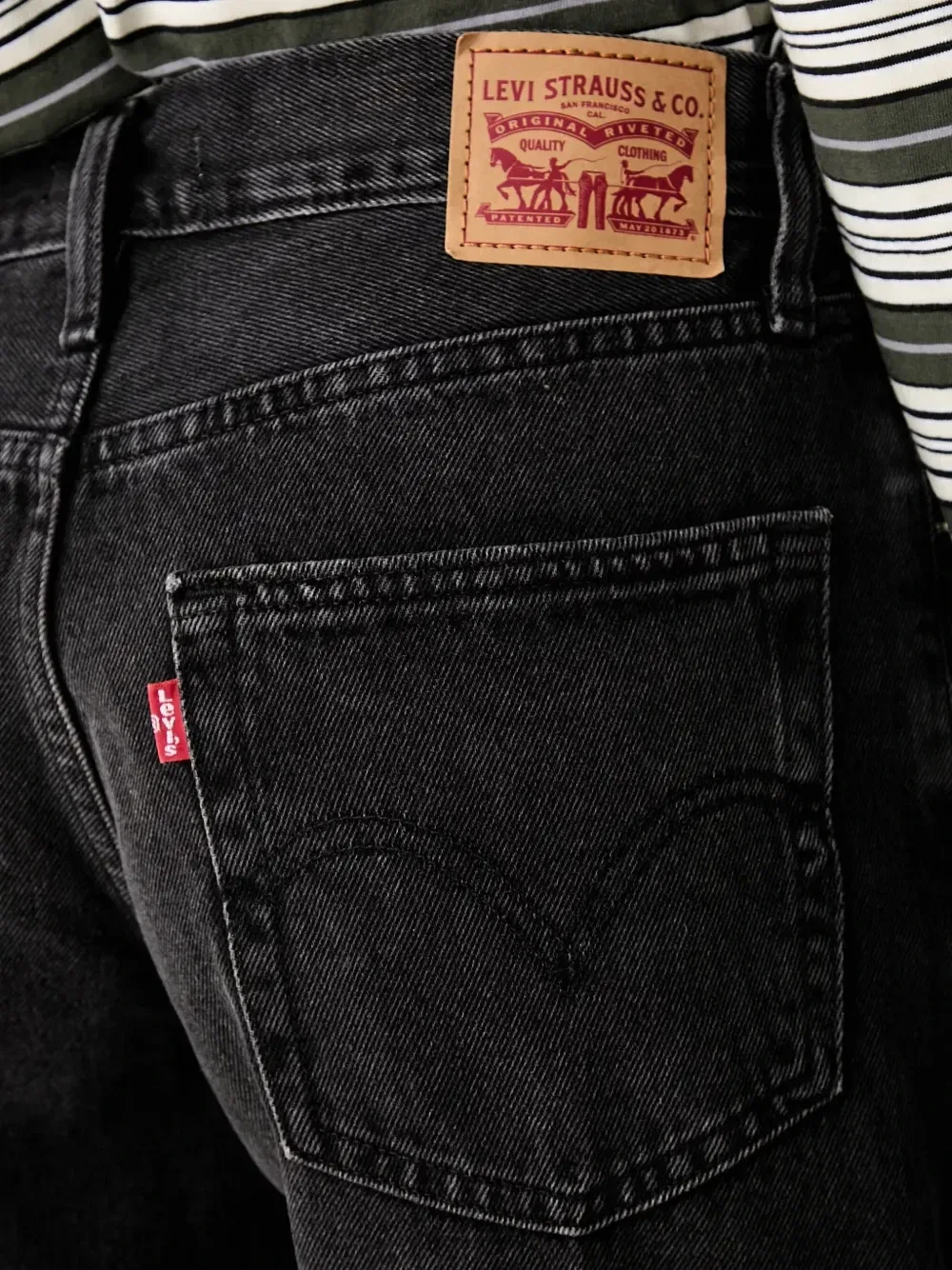 Джинсовые шорты Middy с эффектом потертости Levi'S, черный — фото 4