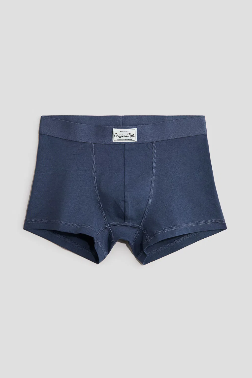 3 хлопковых трусов H&M, Marineblau/Graumel./Dunkelblau — фото 2
