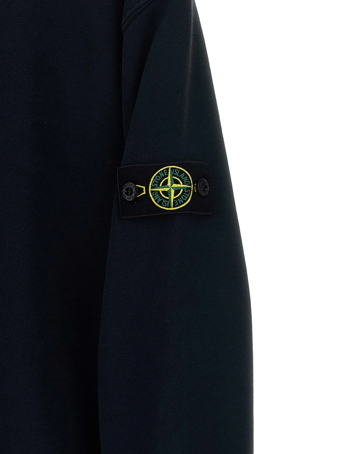 Джемпер с логотипом-значком Stone Island Junior, черный — фото 3
