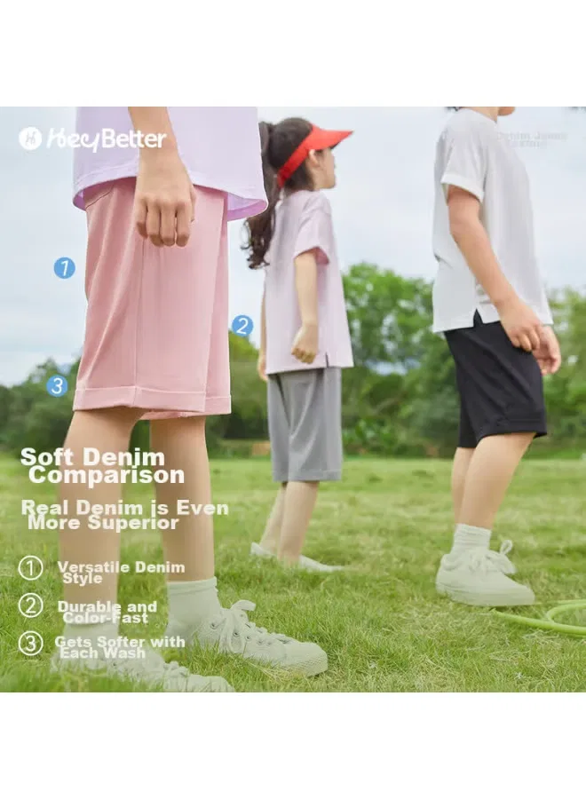 Шорты спортивные быстросохнущие детские Heybetter, розовый — фото 3