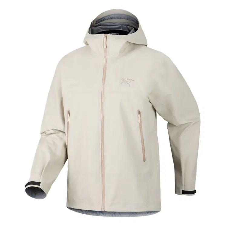Мужская ветровка с капюшоном Arcteryx BETA, Driftwood White/Sea Salt