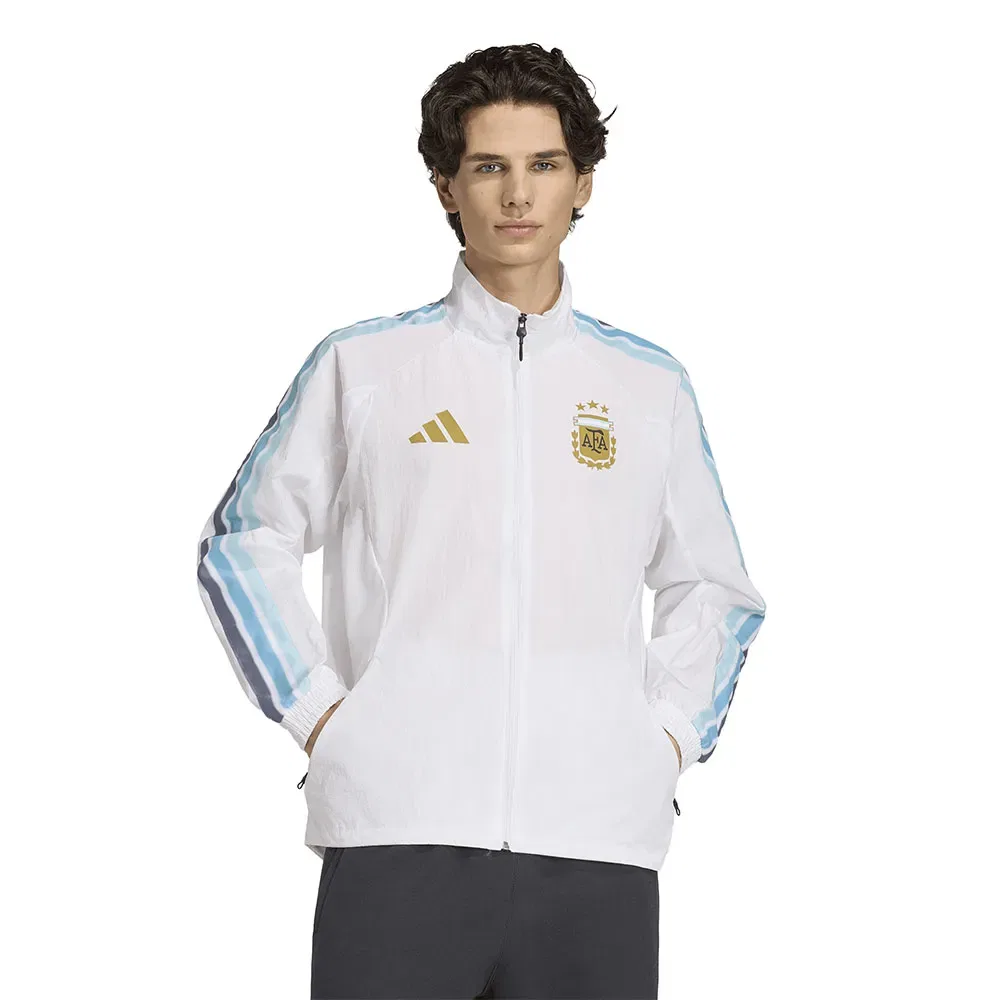 Мужской свитшот с молнией Argentina Home Anthem Adidas, White